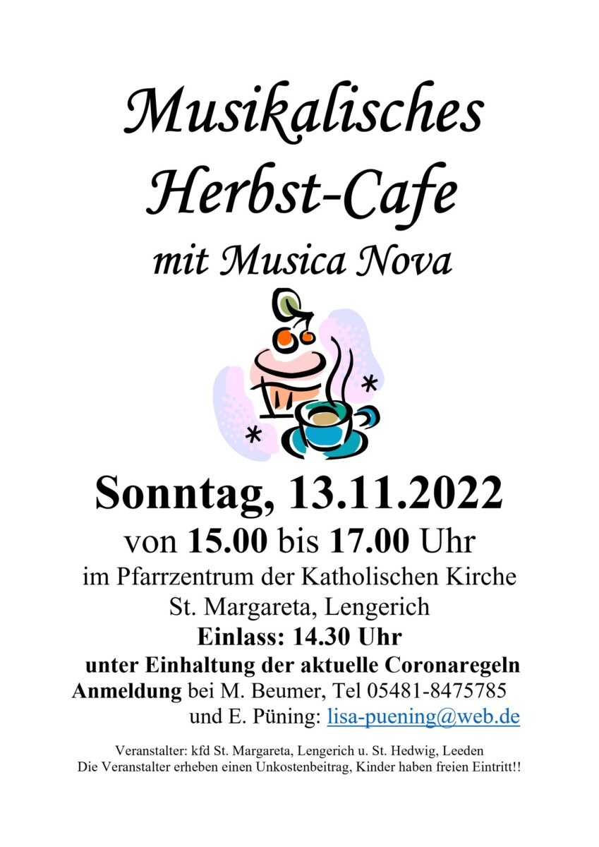 You are currently viewing Musikalisches Herbst – Cafe mit Musica Nova