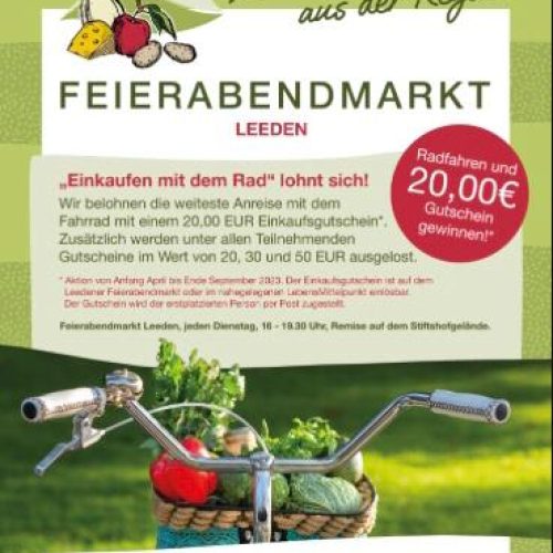 Feierabendmarkt – Einkaufen mit dem Rad lohnt sich!