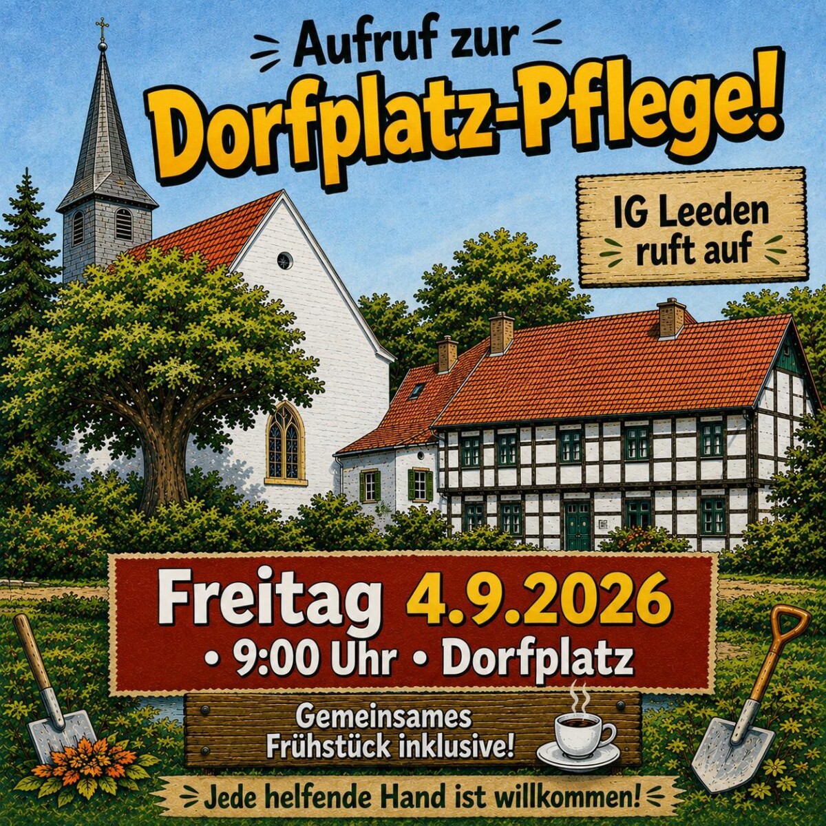 Du betrachtest gerade Dorfplatzpflege am 4. September: Wer macht mit?