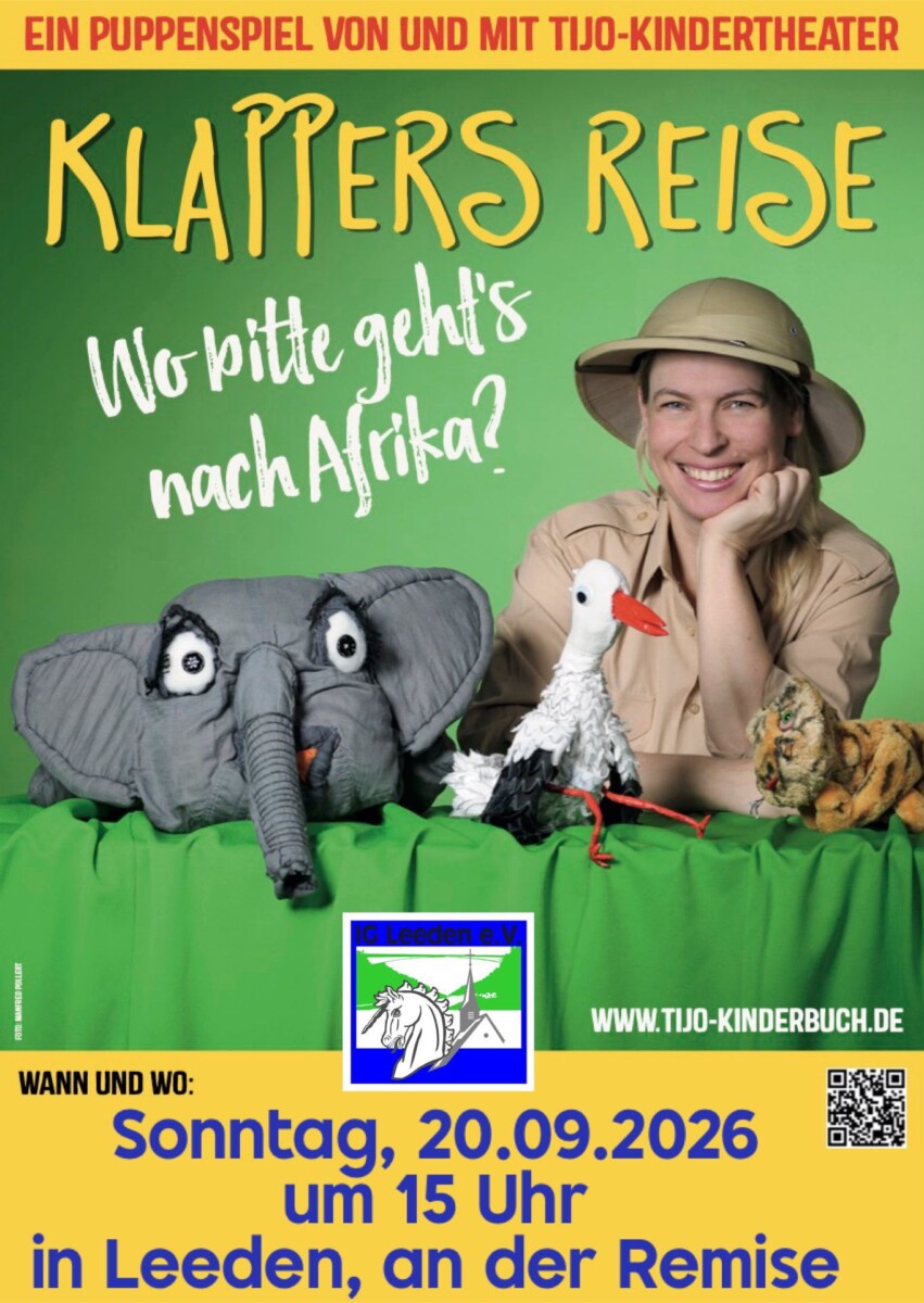 Du betrachtest gerade Klappers Reise: Kindertheater am 20. September